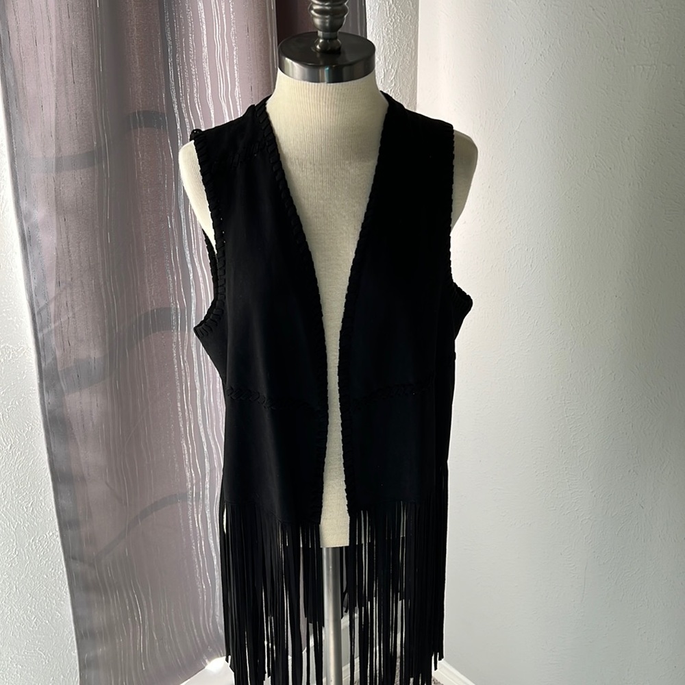 BlankNYC Suede Fringe Vest